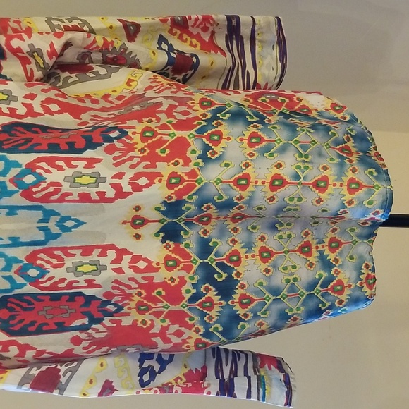 Johnny Was Silk Tunic Medium - Picture 9 of 9